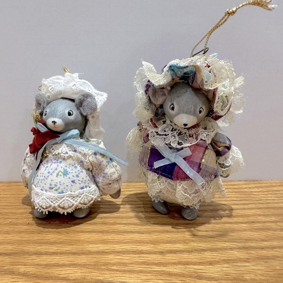 Kurt Adler Other - Kurt Adler Charming Christmas Mouse ornaments dated 1983